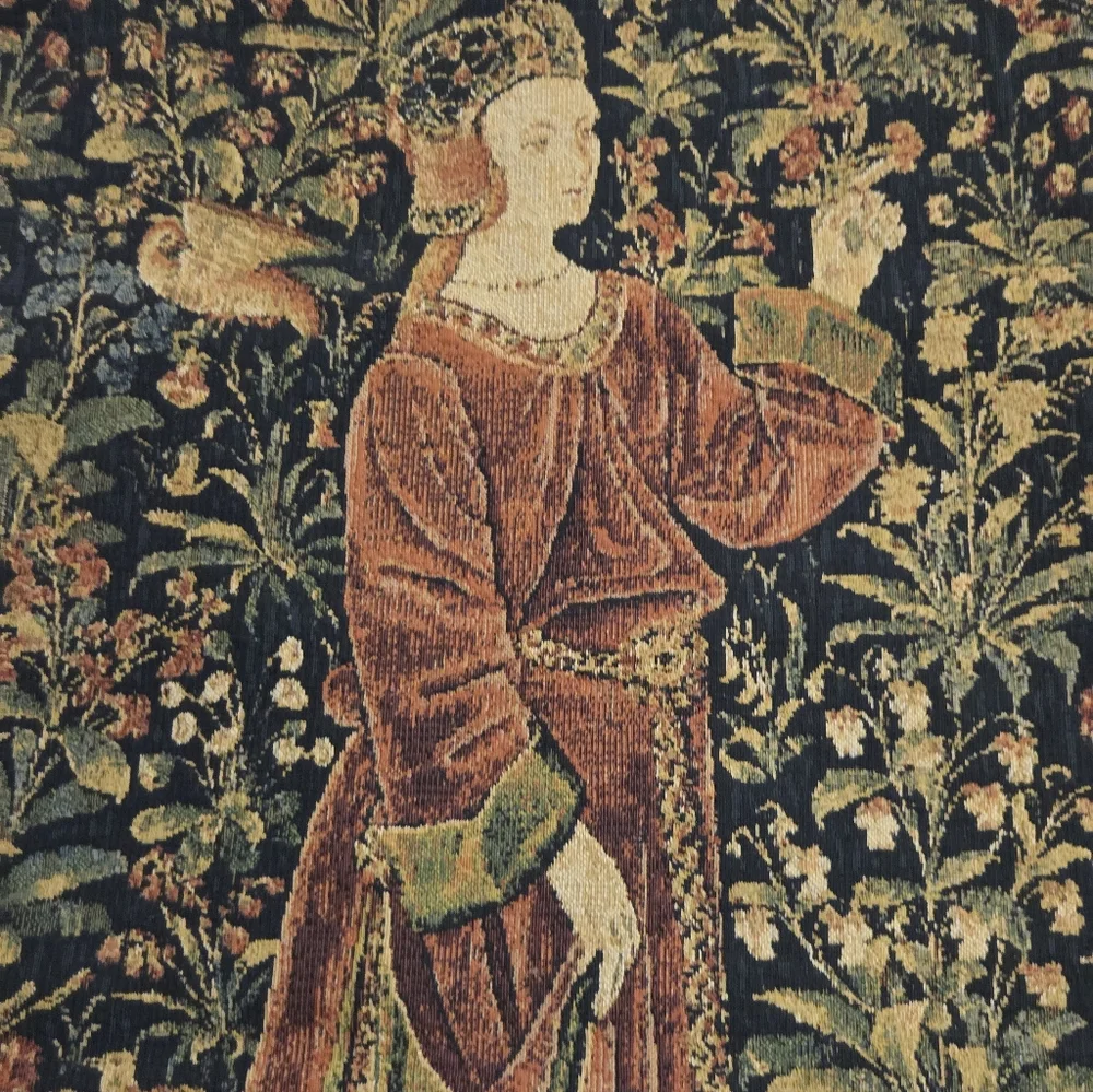 NWT Westminster Abbey Medieval Noble Lady Tapestry Wall Hanging